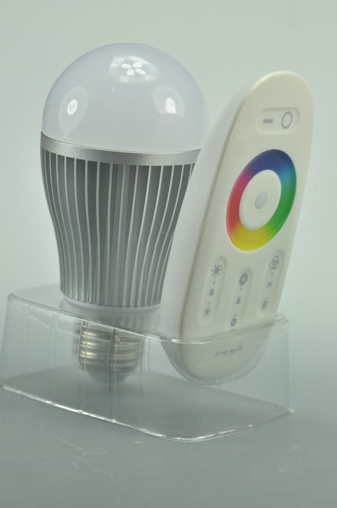 2.4G RGB LED Bulb RF Touch Screen Remote Control RGB LED Bulb