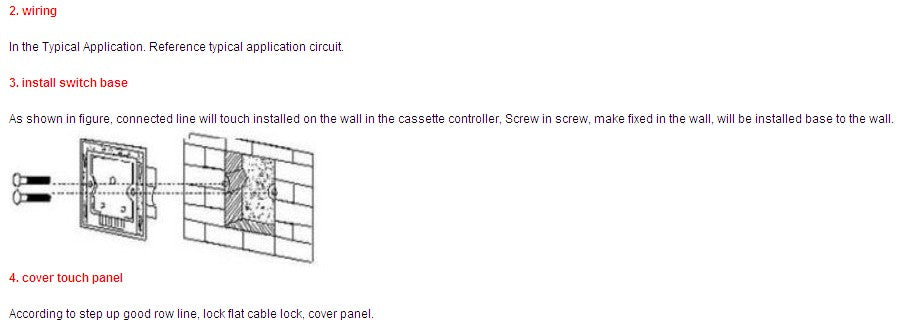DC12-24V 2x4A Panel Touched LED controller Dimmer for LED Strip Lightings Color Temperature Adjustable