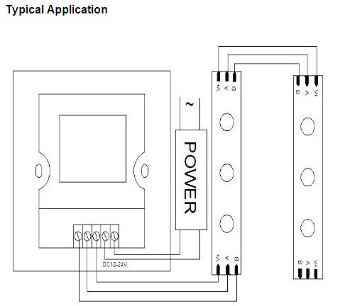 DC12-24V 2x4A Panel Touched LED controller Dimmer for LED Strip Lightings Color Temperature Adjustable