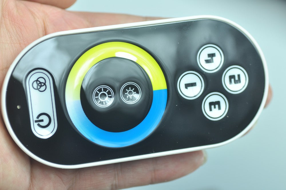 2.4Ghz DC12V - 192W DC24V - 384W 2Channels 8A 2.4G LED Color Temperature Adjust Controller With RF Touch Remote