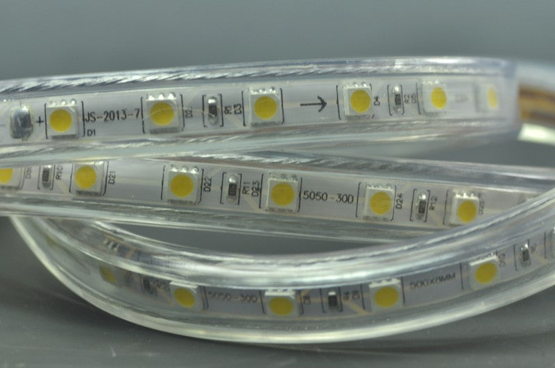 5050  RGB 110V 120V 220V 230V LED Strip Rope Light 12MM 60LED 1M  SMD 5050 RGB LED Strip Lights