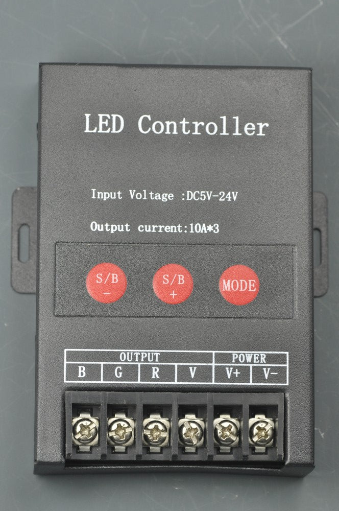 LED RGB Module Light Controller 10A 5V-24V Max 360W LED Strip Controller