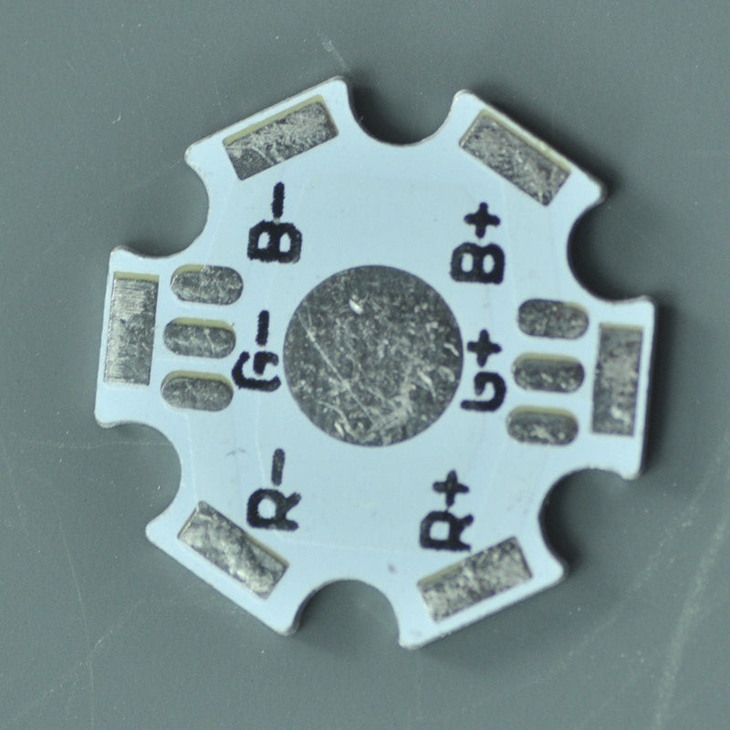 1w 3w Watt 20mm 6 Pin RGB LED Star Aluminum Base Plate