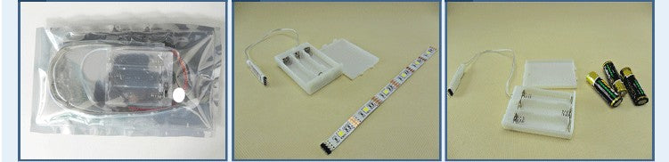 5050 RGB LED Strip Light Battery Powered LED Strip Kits LED Multi-purpose DIY Lights Show Decoration Lights