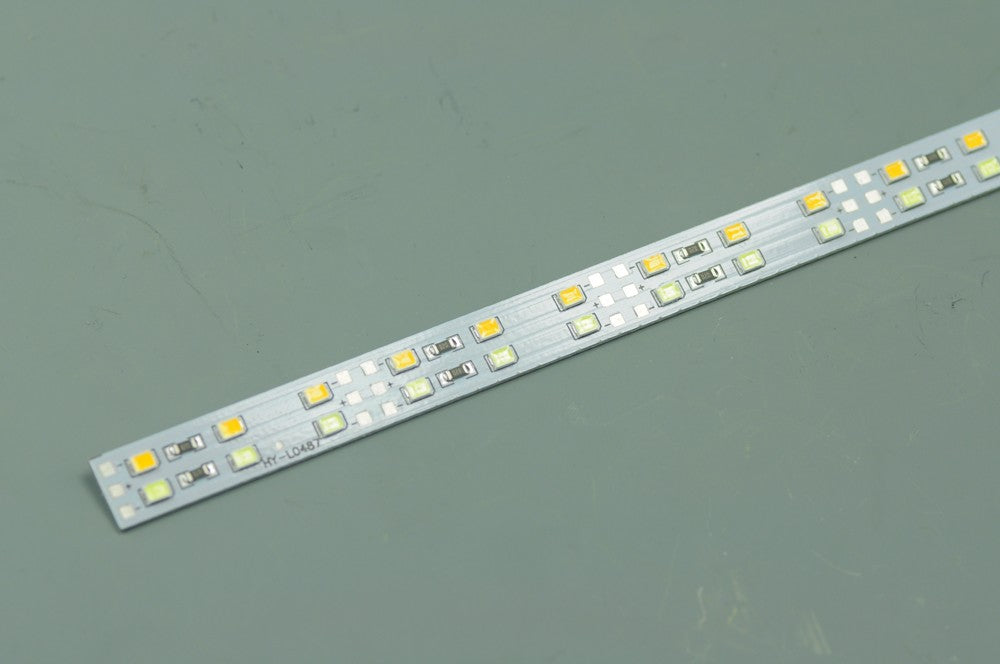 Double Row 39.3inch 2835 Rigid LED Strips Pure White Warm White  Double Color Temperature 144LED 1M 12V DC Aluminium Rigid Strip Light