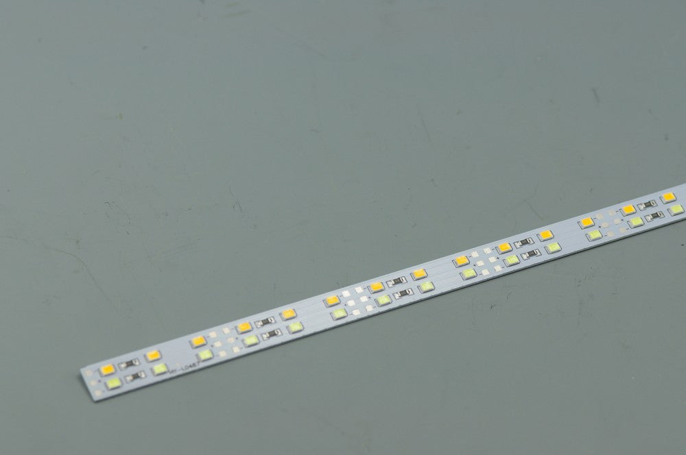 Double Row 39.3inch 2835 Rigid LED Strips Pure White Warm White  Double Color Temperature 144LED 1M 12V DC Aluminium Rigid Strip Light