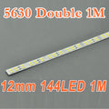Double Row 39.3inch 5630 Rigid LED Strips Double Color Temperature 144LED 1M 12mm 12V DC Aluminium Rigid Strip Bar light