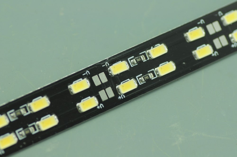 Black Double Row 39.3inch 5630 Rigid LED Strips 144LED 1M 15mm 12V DC Aluminium Rigid Strip Bar light