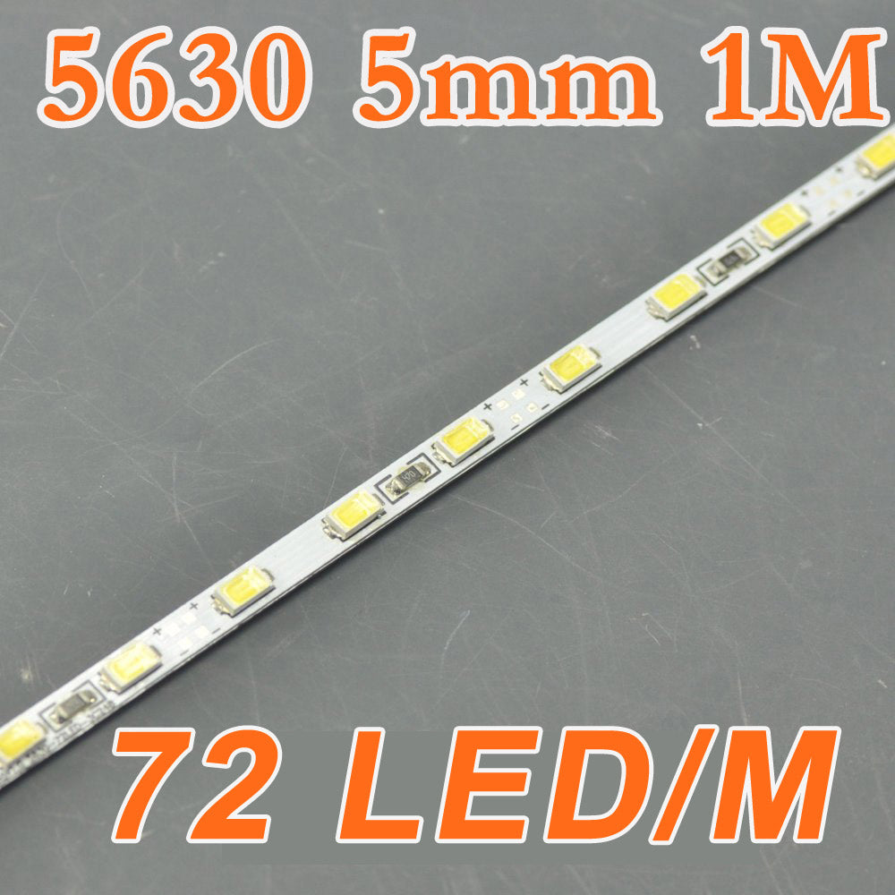 39.3inch 5630 Rigid LED Strips 72LED 1M 5mm 12V DC Aluminium Rigid Strip Bar light