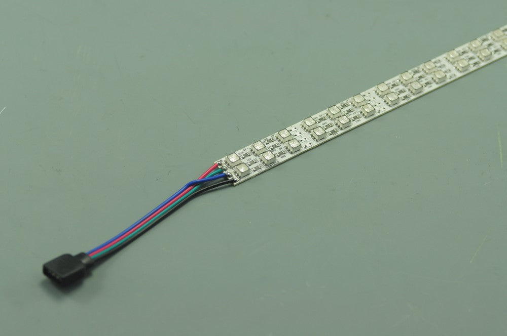 Double Row 39.3inch 5050 RGB Rigid LED Strips 144LED 1Meter 12V DC Aluminium Rigid Strip Light