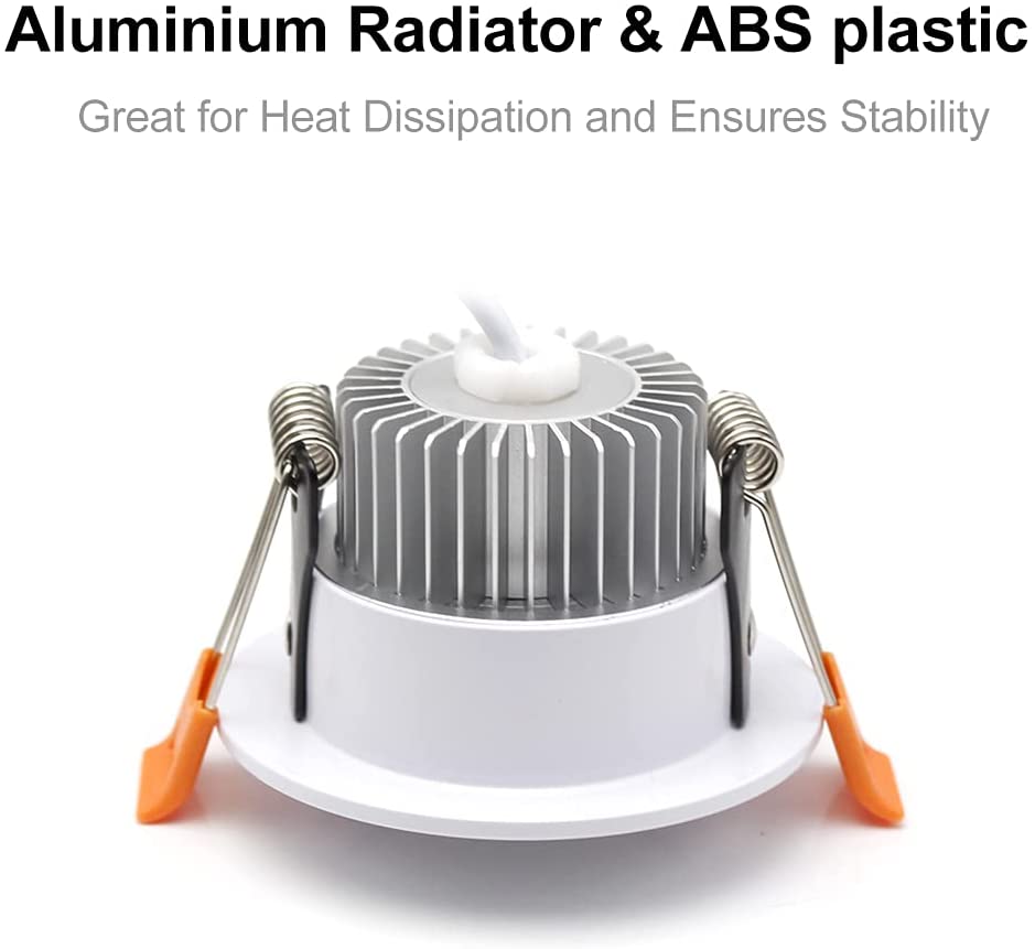 5W LED RECESSED LIGHTING DIMMABLE DOWNLIGHT, CRI80, LED CEILING LIGHT WITH LED DRIVER