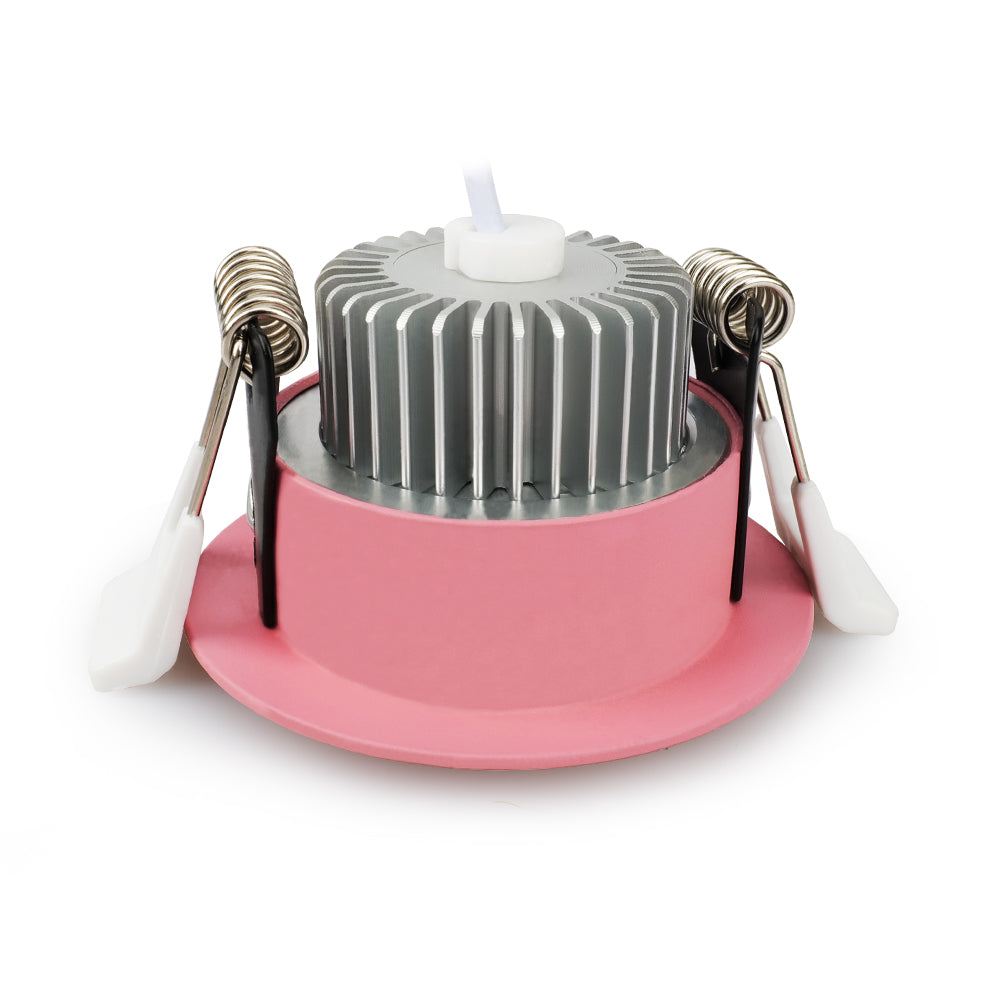 5W LED RECESSED LIGHTING DIMMABLE PINK DOWNLIGHT, CRI80, LED CEILING LIGHT WITH LED DRIVER