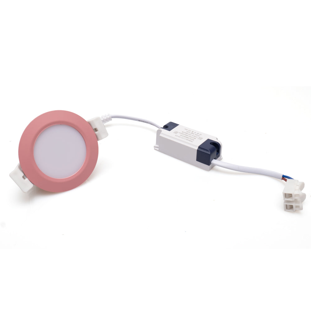 5W LED RECESSED LIGHTING DIMMABLE PINK DOWNLIGHT, CRI80, LED CEILING LIGHT WITH LED DRIVER