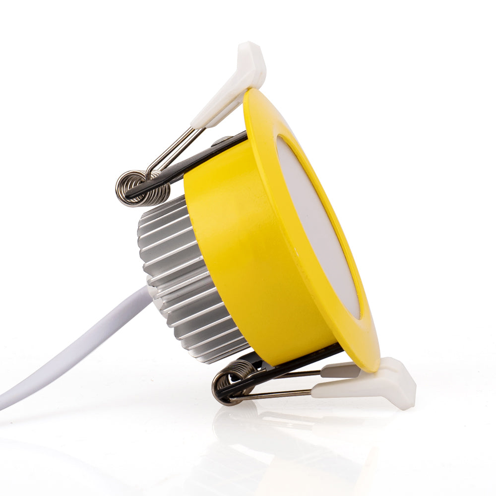5W LED RECESSED LIGHTING DIMMABLE YELLOW DOWNLIGHT, CRI80, LED CEILING LIGHT WITH LED DRIVER