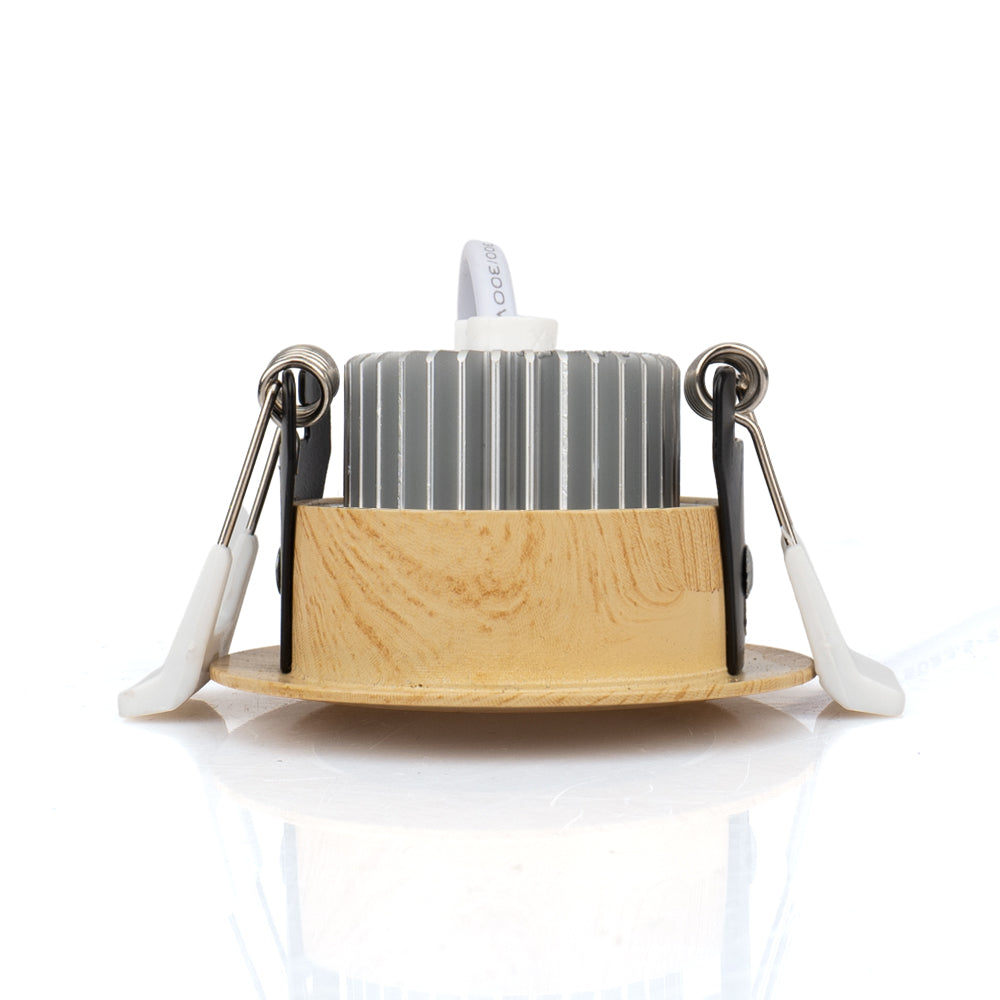 3W LED RECESSED LIGHTING DIMMABLE WOOD GRAIN  DOWNLIGHT, CRI80, LED CEILING LIGHT WITH LED DRIVER
