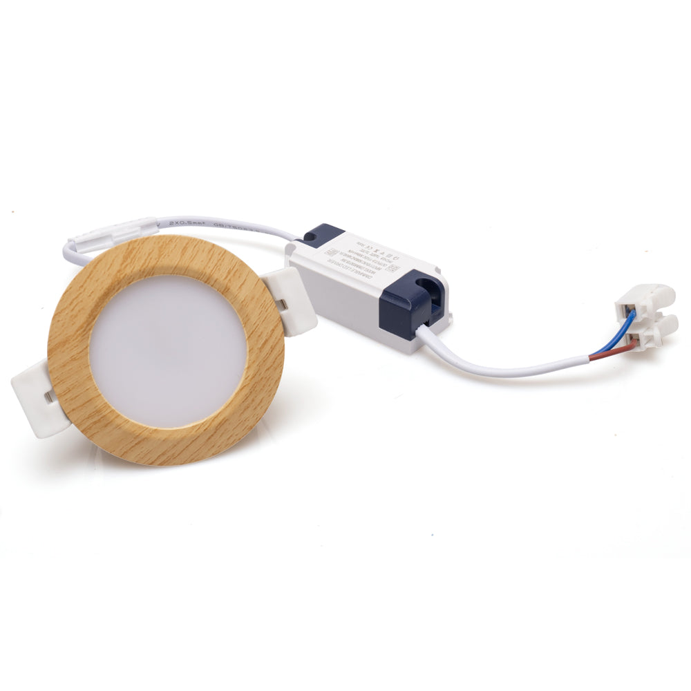 3W LED RECESSED LIGHTING DIMMABLE WOOD GRAIN  DOWNLIGHT, CRI80, LED CEILING LIGHT WITH LED DRIVER