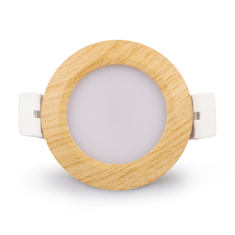5W LED RECESSED LIGHTING DIMMABLE WOOD GRAIN  DOWNLIGHT, CRI80, LED CEILING LIGHT WITH LED DRIVER