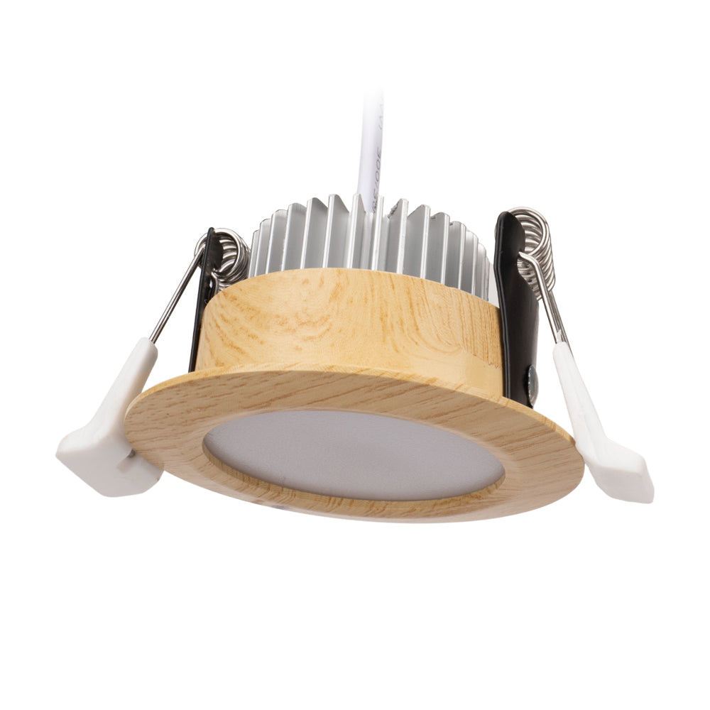 5W LED RECESSED LIGHTING DIMMABLE WOOD GRAIN  DOWNLIGHT, CRI80, LED CEILING LIGHT WITH LED DRIVER