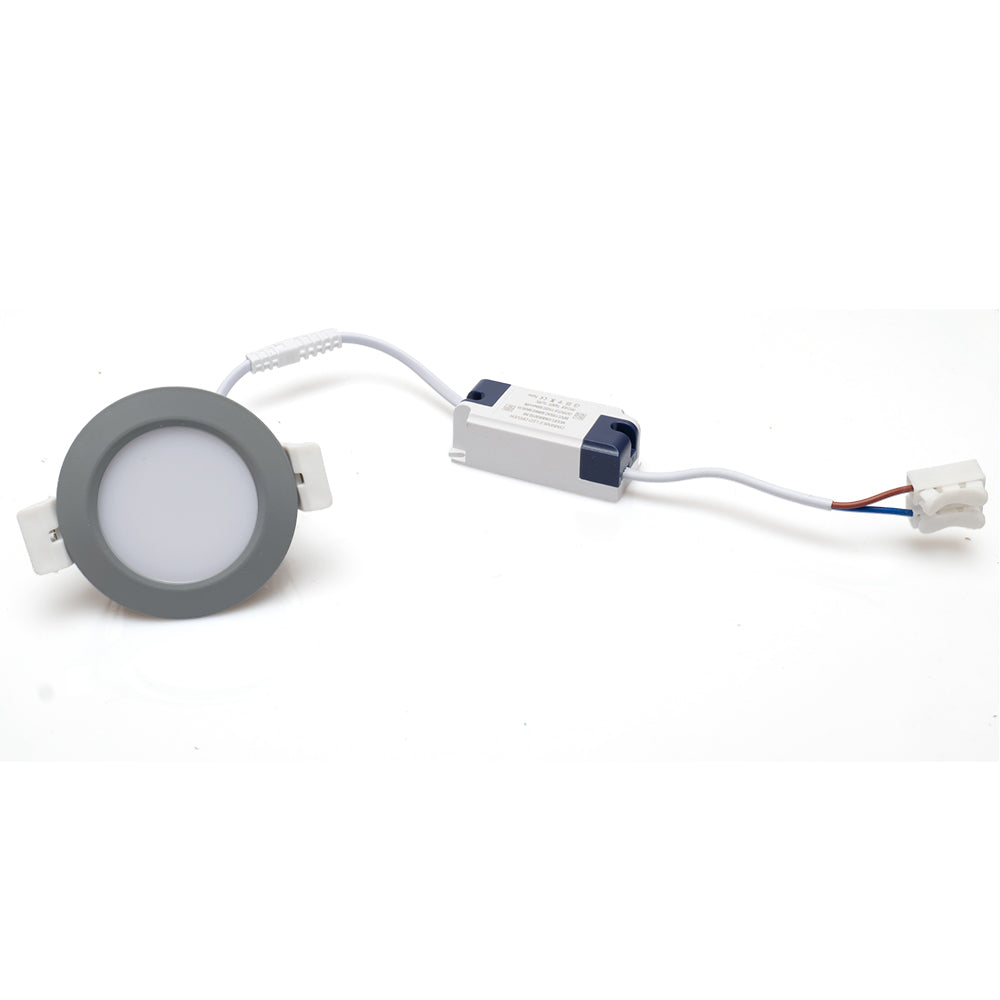 5W LED RECESSED LIGHTING DIMMABLE GREY DOWNLIGHT, CRI80, LED CEILING LIGHT WITH LED DRIVER