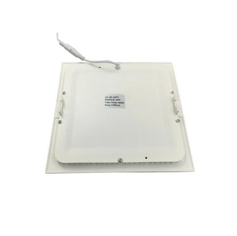 White Trim LED Panel Light 10mm Thick Square Shape Low Profile Recessed Ceiling Panel Lamp 100-240V AC