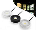 2Pack 3W Waterproof LED Puck Light IP65 Rated LED Undercabinet Light Dimmable Outdoor LED Wall Light
