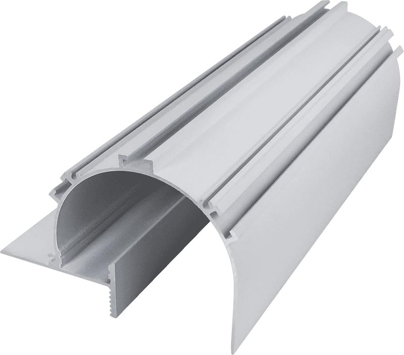 10069 Pre-embedded corner line light hard light strip shell aluminum groove