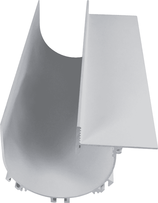 10069 Pre-embedded corner line light hard light strip shell aluminum groove