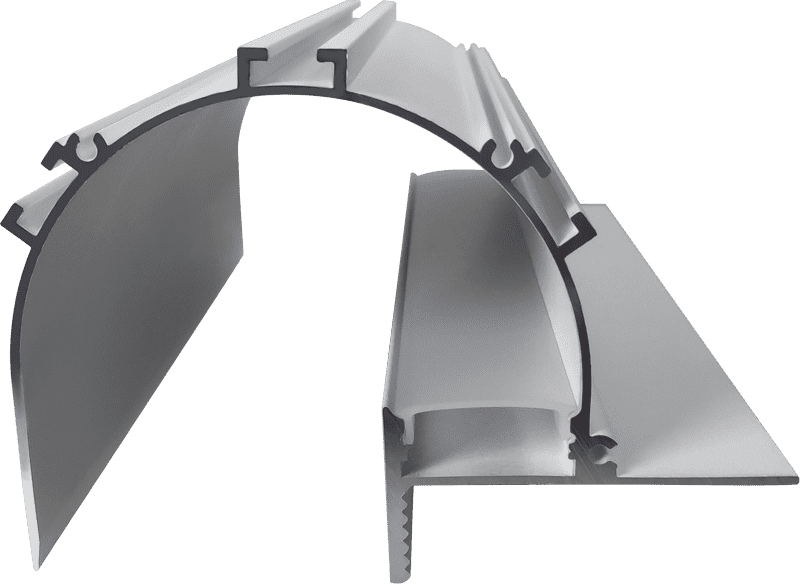 10069 Pre-embedded corner line light hard light strip shell aluminum groove