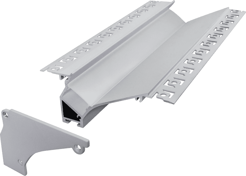 10645 Pre-embedded corner line light hard light strip shell aluminum groove