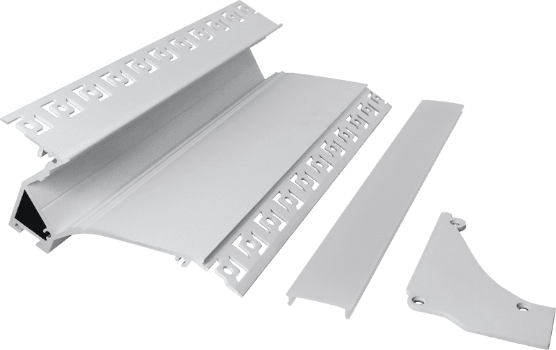 10645 Pre-embedded corner line light hard light strip shell aluminum groove