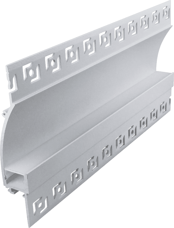 9819 Pre-embedded corner line light hard light strip shell aluminum groove kit