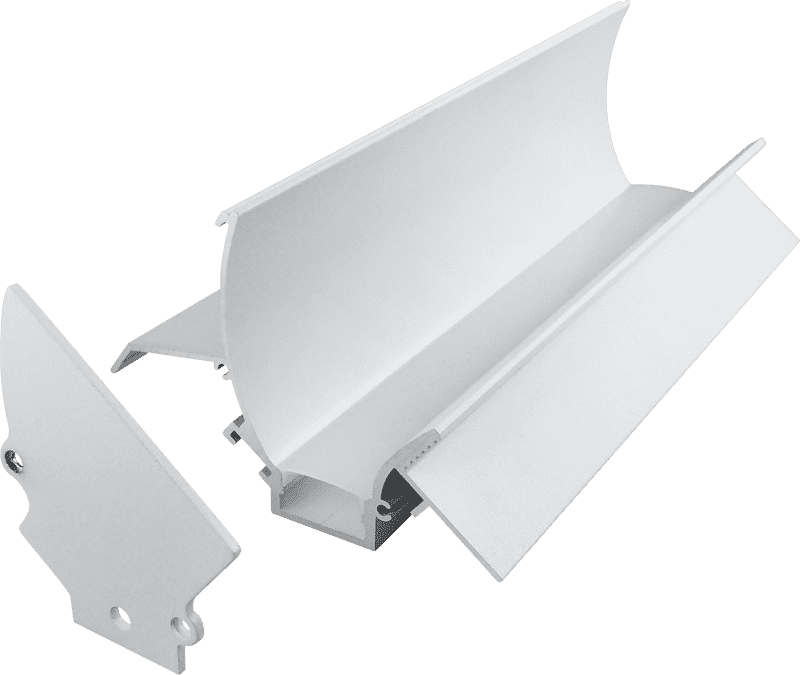 9869 Pre-embedded corner line light hard light strip shell aluminum groove