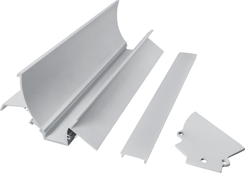 9869 Pre-embedded corner line light hard light strip shell aluminum groove