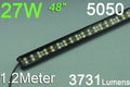 1.2meter 12V Double Row 5050 led Waterproof Strip Light  With LED Controller  132LEDs