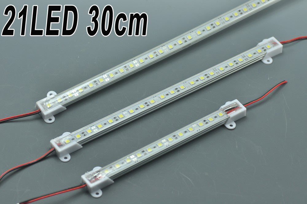 0.3meter 12V Waterproof Strip light 11.8inch 5050 Rigid LED Strips Bar Aluminium Profile  Rigid Strip Light