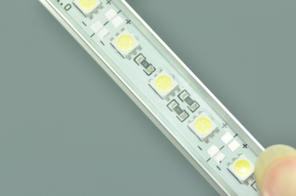 0.3meter 12V Waterproof Strip light 11.8inch 5050 Rigid LED Strips Bar Aluminium Profile  Rigid Strip Light