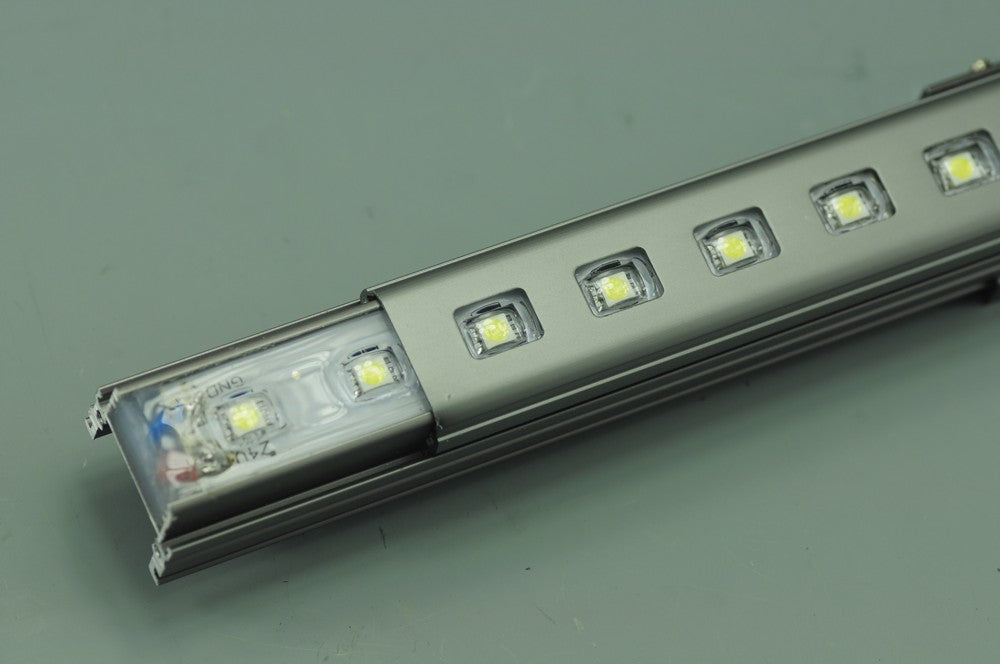1Meter 12V Waterproof 39.4 inch 5050 Rigid LED Strips Bar Aluminium Profile 48LED Waterproof Rigid Strip Light