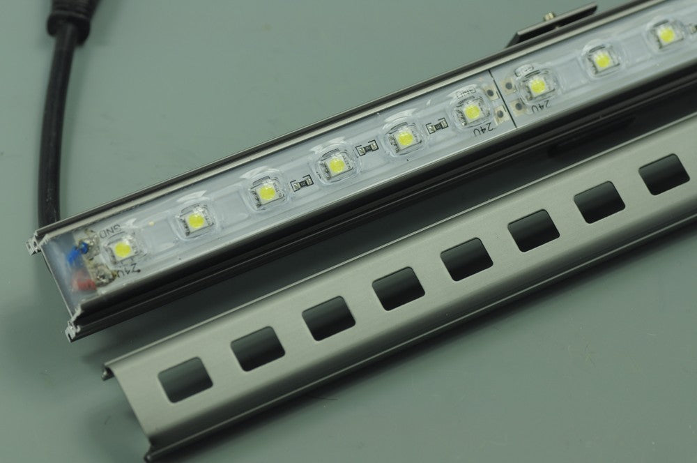 1Meter 12V Waterproof 39.4 inch 5050 Rigid LED Strips Bar Aluminium Profile 48LED Waterproof Rigid Strip Light