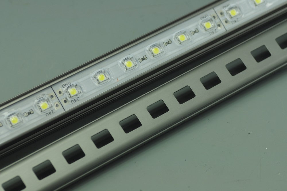 1Meter 12V Waterproof 39.4 inch 5050 Rigid LED Strips Bar Aluminium Profile 48LED Waterproof Rigid Strip Light