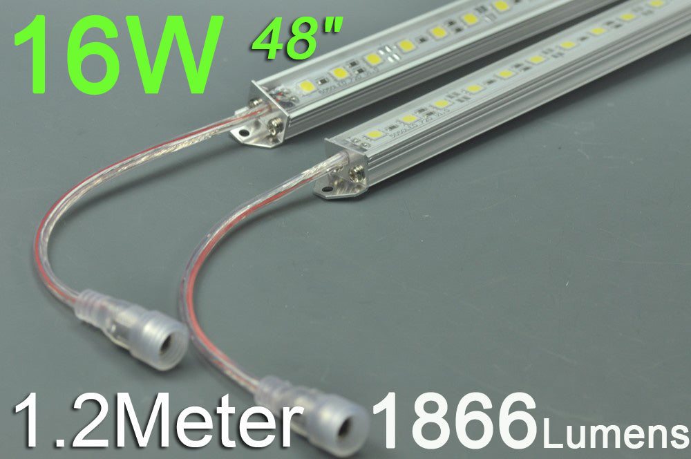 1.2Meter 84LED Superbright Waterproof LED Strip Bar 48inch 5050 5630 Rigid LED Strip 12V   Both With DC Female male DC connector