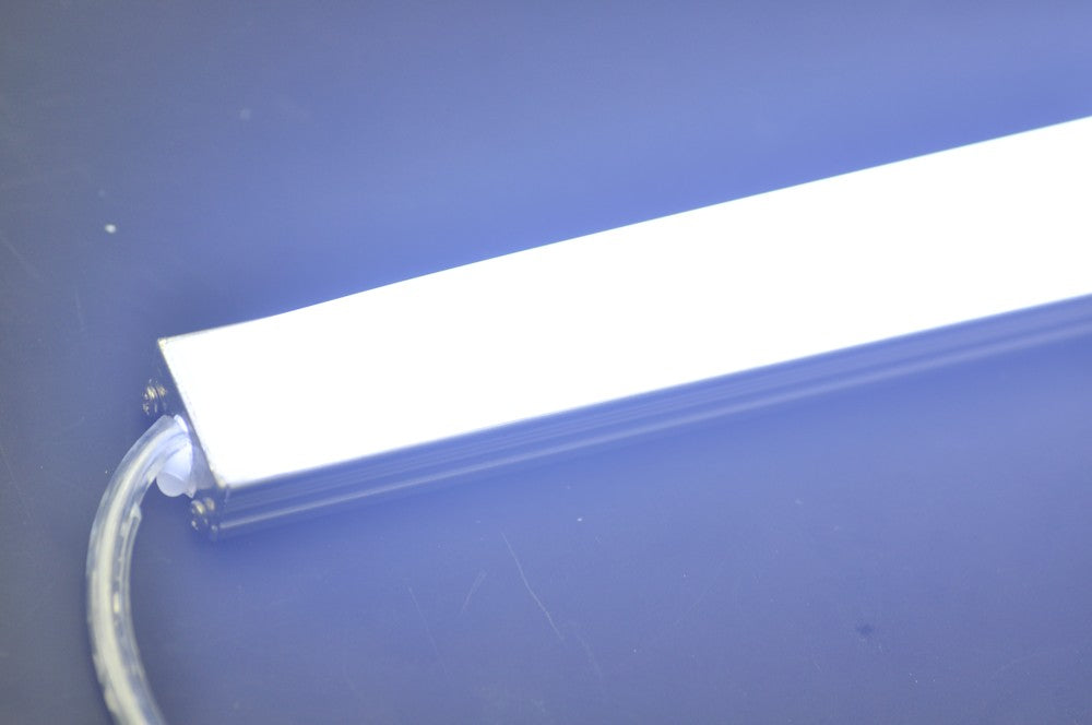 Double Row 1Meter LED Strip Bar 39.3inch 5630 5050 LED Diffuser Waterproof Bar With Frosted Cover  Rigid LED Strip With Clear Frosted Cover 12V With DC connector 144LEDs/M