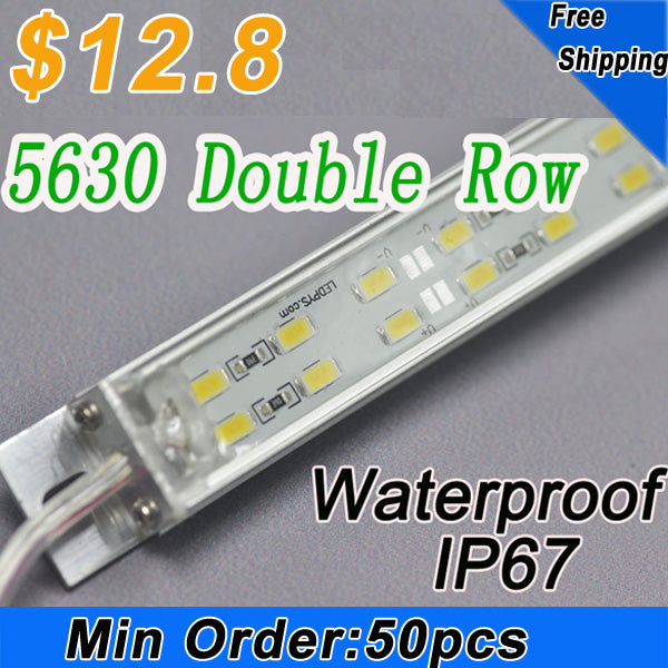 24V Wholesale Waterproof Double Row LED Strip Bar 39.3inch 5630 1Meter Rigid LED Strip 24V 144LEDs/M