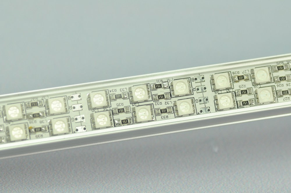 1.2Meter 12V Double Row 48inch Superbright Waterproof  5050 RGB Color Changing LED Rigid Strip Bar 132LEDs