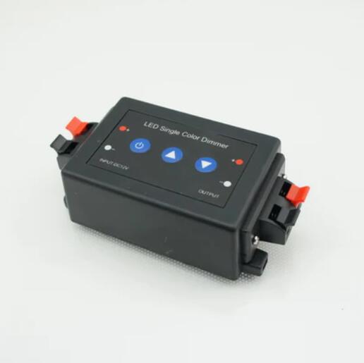 12VDC 8A RF Wireless Remote Control and Key Switch LED Dimmer for Single Color LED Strip Lights