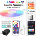 RGB Dream Color LED NEON Strip Light Kit in 16.4FT with 300LEDs Lighting Kit with APP Controlled Sound Active function Wireless Remote Control