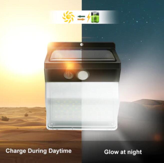 2 Pack Solar Lights Outdoor 136 LEDs Wireless Waterproof Security Solar Motion Sensor Wall Lights