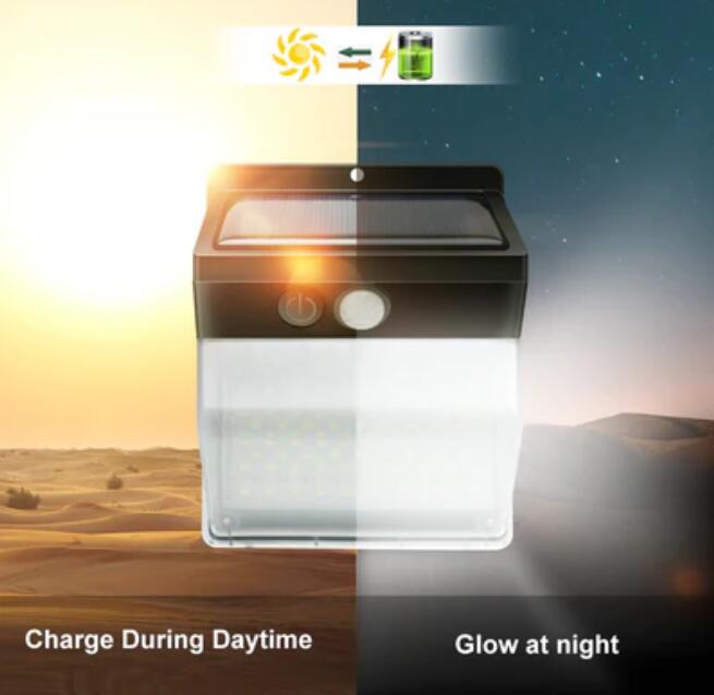 2 Pack Solar Lights Outdoor 262 LEDs Wireless Waterproof Security Solar Motion Sensor Wall Lights