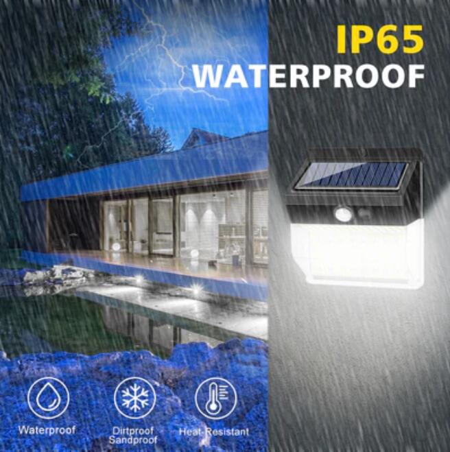 2 Pack Solar Lights Outdoor 262 LEDs Wireless Waterproof Security Solar Motion Sensor Wall Lights