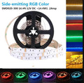 SMD020 Side Emitting RGB Color Changing LED Strip Lights, 16.4FT/5M 60LEDs Per Meter LED Tape
