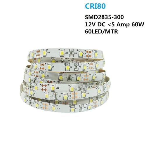 2700K/3000K/4000K/5500K 12V Dimmable Flexible LED Strips SMD2835-300 60 LEDs 1000LM/Mtr 8mm Width